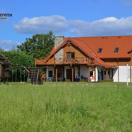 Dom Nad Krzywym - Prywatna Plaza, 2 Boiska, Sauna, Plac Zabaw 팜스테이