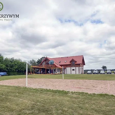 Feriegård Dom Nad Krzywym - Prywatna Plaza, 2 Boiska, Sauna, Plac Zabaw Krzywe (Elk)