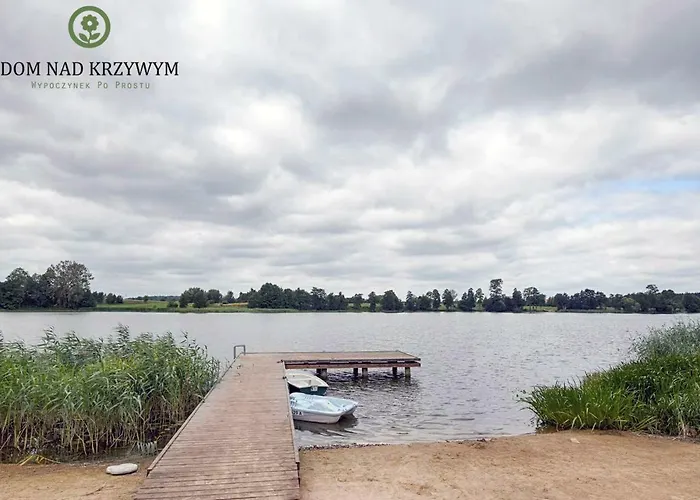 Dom Nad Krzywym - Prywatna Plaza, 2 Boiska, Sauna, Plac Zabaw 팜스테이 *